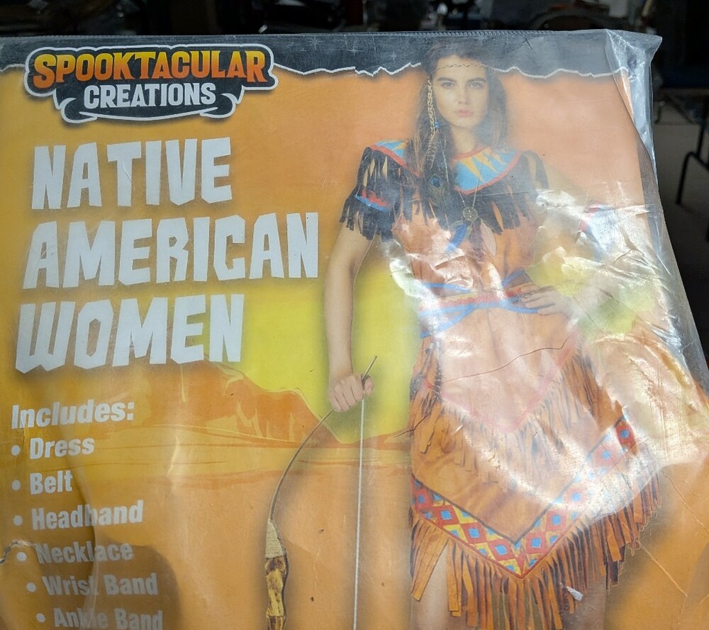 Adult Native American Women Costume - Brown Size Small